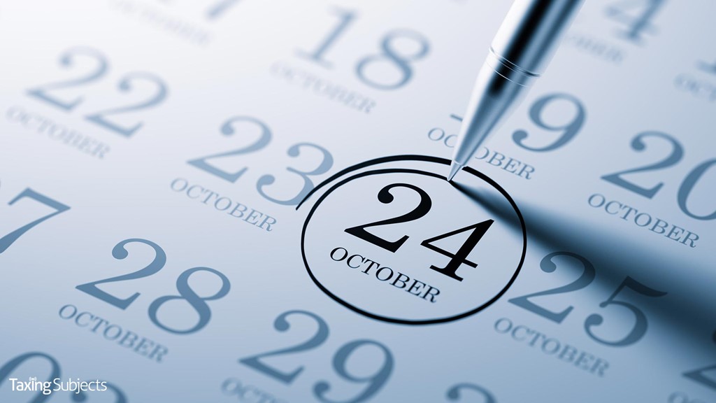 Circle October 24 on Your Calendar