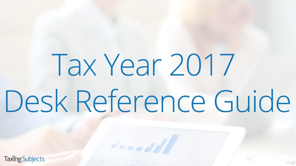 Tax Year 2017 Desk Reference Guide
