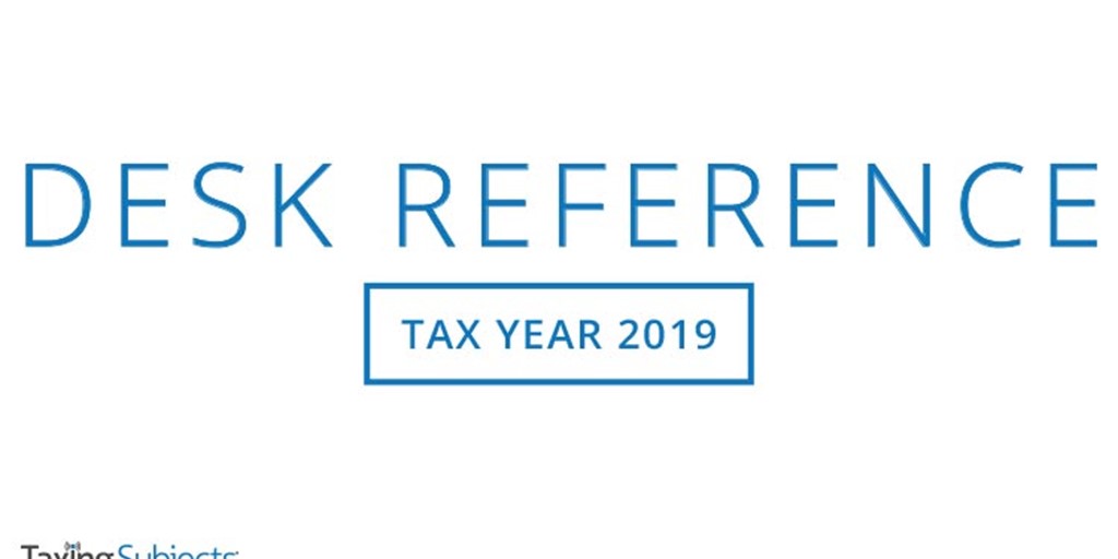 Tax Year 2019 Desk Reference Guide