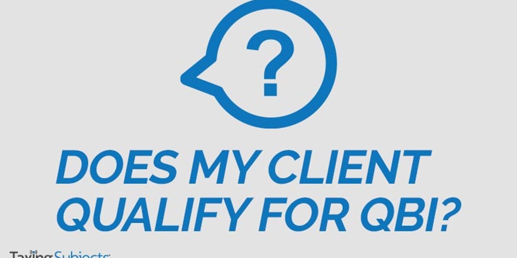 Does My Client Qualify for QBI?