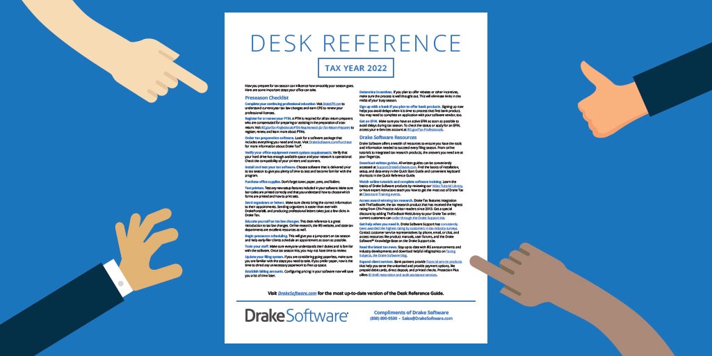 Tax Year 2022 Desk Reference Guide