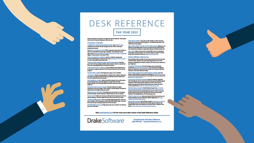 Tax Year 2022 Desk Reference Guide