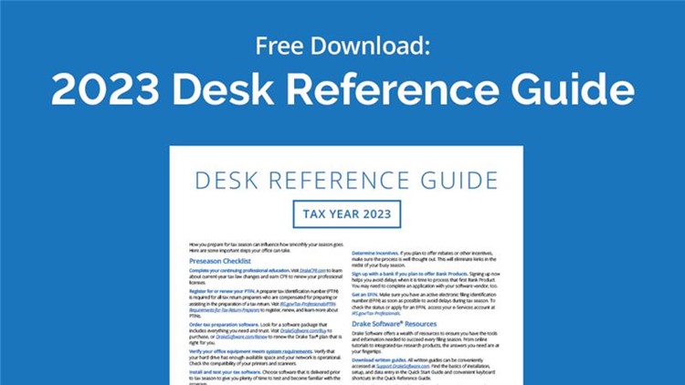 Tax Year 2023 Desk Reference Guide [DOWNLOAD]